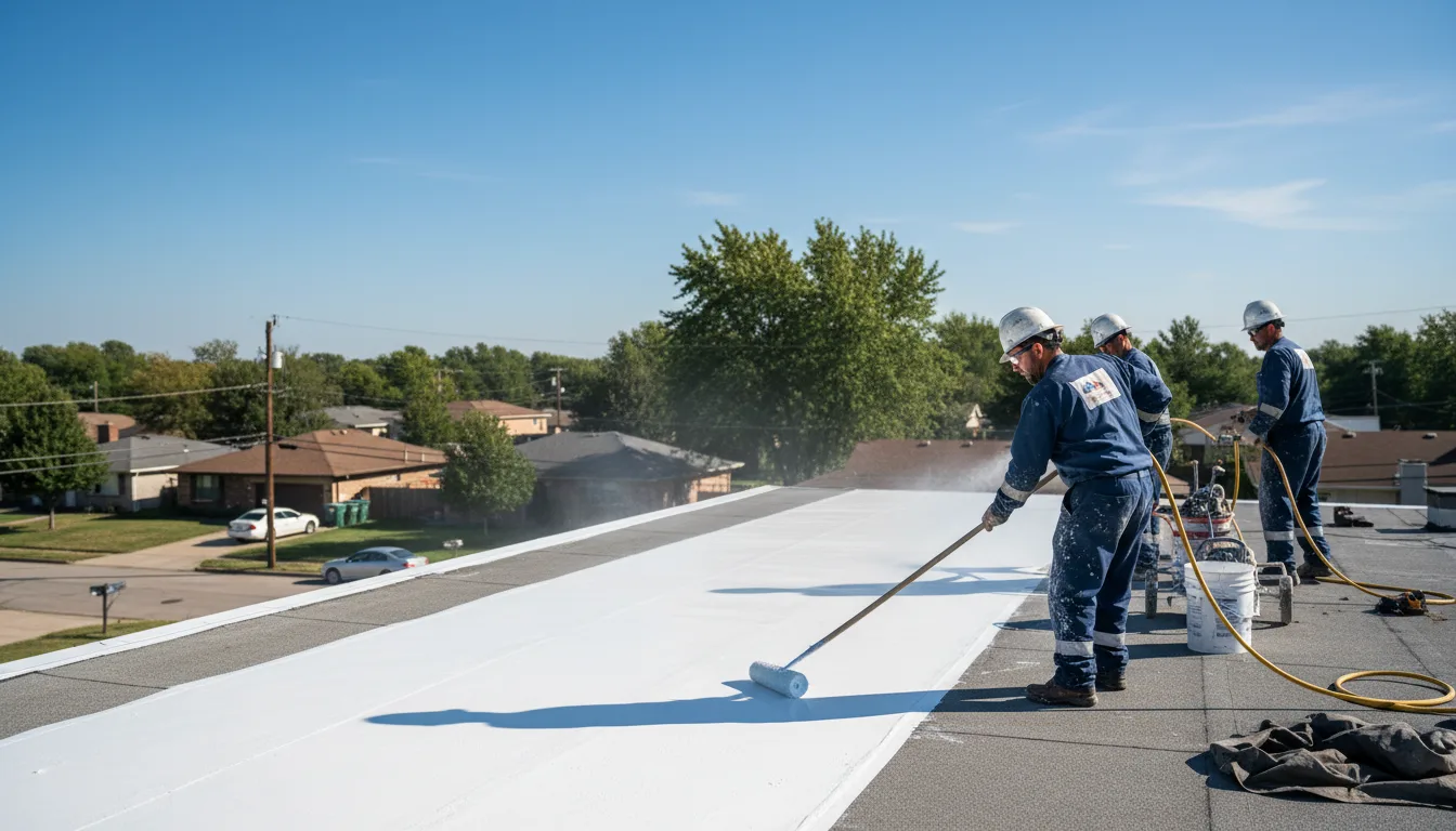 Commercial roof coating in Hortonville, WI near me